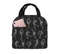Bolsa De Almuerzo Con Aislamiento Me Encanta El Patinaje Artístico. Pequeña Bolsa Isotérmica Adultos Mujeres Bolso De Mano Para Mujeres, Para Viaje, Fiambrera, El Trabajo, 20x22cm