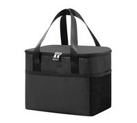 Bolsa de almuerzo con aislamiento térmico de 5 x 20 cm, bolsa de aluminio de tela adecuada para oficina y almacenamiento, pero no te preocupes mientras que es resistente al agua (C)