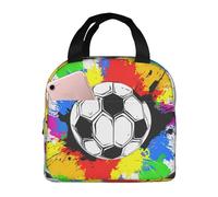 Bolsa de almuerzo deportiva de acuarela para mujeres y hombres, lonchera aislada a prueba de fugas, bolsa térmica para comida, trabajo, escuela, picnic, senderismo