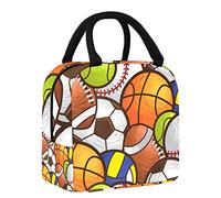 Bolsa de almuerzo deportiva para mujer, bolsa térmica con aislamiento de apertura ancha, impermeable, a prueba de fugas, organizador de almuerzo térmico