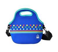 Bolsa de almuerzo en neopreno de color azul kids Benetton.
