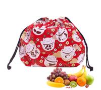 Bolsa de almuerzo japonesa - 11.8x7.87in Handy Drawstring Tote