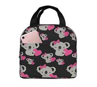 Bolsa De Almuerzo Me Encanta El Lindo Koala Bolsa De Almuerzo Térmica Reutilizable Diseño De Cremallera Bolso Termica Porta Alimentos, Para Picnic, Viaje, Oficina, 20x22cm