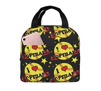 Bolsa De Almuerzo Me Encanta El Sóftbol Pequeña Bolsa Isotérmica Mujeres Hombres Bolso De Mano, Para Picnic, Senderismo, Barbacoa, 20x22cm