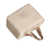 Bolsa de almuerzo para mujer con aislamiento de dos compartimentos separados y funda ergonómica a prueba de fugas para el trabajo, bolsa aislada, caqui, C
