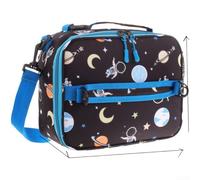 Bolsa de almuerzo para niños con forro aislante, carcasa exterior de tela Oxford, plegable para almacenamiento eficiente en el espacio, escuela, picnic y aplicaciones de transporte diario (HC2301-T3)