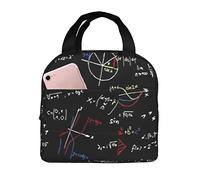 Bolsa De Almuerzo Patrón Matemático Bolsa Térmica Hombres Reutilizable Bolso De Mano Para Mujeres, Para Escuela, Barbacoa, Picnic