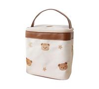 Bolsa de almuerzo pequeña | Lonchera aislada de dibujos animados | Portador de comida plegable reutilizable para el trabajo, almacenamiento de alimentos de viaje para picnic y camping