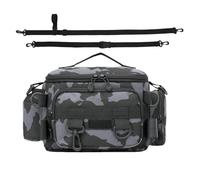 Bolsa de Aparejos de atacante - Bolsas de | Bolsa de Impermeable | Atacante Tackle Box Organizador | Resistente al Agua Salada o Agua Dulce Bolsa de Bolsa Acolchada Correa para el