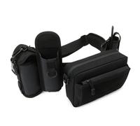 Bolsa de aparejos de caña de pescar de gran capacidad, multifuncional, multicapa, impermeable, para camping, ciclismo, al aire libre, organizadores de herramientas de pesca, Black, Talla única