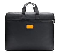 Bolsa de archivo portátil A4 multicapa, bolsa tela Oxford con cremallera for documentos, maletín negocios, almacenamiento, carpeta archivos, bolso Para Documentos(Black)