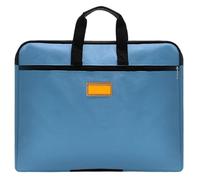 Bolsa de archivo portátil A4 multicapa, bolsa tela Oxford con cremallera for documentos, maletín negocios, almacenamiento, carpeta archivos, bolso Para Documentos(Blue)