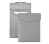 Bolsa de archivo vertical A4 2 piezas for documentos comerciales, impermeable, a prueba humedad, con hebilla magnética fuerte para oficina, escuela(Grey)