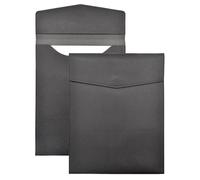 Bolsa de archivo vertical A4 2 piezas for documentos comerciales, impermeable, a prueba humedad, con hebilla magnética fuerte para oficina, escuela(Black)