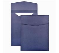 Bolsa de archivo vertical A4 2 piezas for documentos comerciales, impermeable, a prueba humedad, con hebilla magnética fuerte para oficina, escuela(Dark Blue)