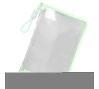 Bolsa de archivos transparente A4, organizador de documentos portátil, bolsa gruesa de gran capacidad, cierre de cremallera suave, para tarjetas escolares, libros de texto, papel de examen, uso de