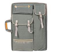 Bolsa de Arte Profesional, Portafolio de Lona Impermeable para Dibujo y Pintura, 66 x 50 cm, Color Gris Smoly, con Función de Multiplicación 4K