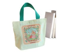 bolsa de asas - 10,63x8,66 pulgadas Bolsa de asas de | Bolsas ligeras y reutilizables de algodón natural, lisas, ideales para impresión de compras: para bricolaje, publicidad, promoción y regalos