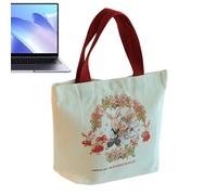 bolsa de asas - 10,63x8,66 pulgadas Bolsa de asas de | Bolsas ligeras y reutilizables de algodón natural, lisas, ideales para impresión de compras: para bricolaje, publicidad, promoción y regalos