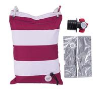 Bolsa de asas para vino con pico,Bolsa de asas para vino de playa | Bolsa de vino aislada,Bolsa de vino aislada con dispensador de bebidas, portamonedas aislado a prueba de fugas para playa al aire li