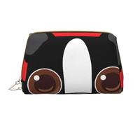 Bolsa de Aseo Bolsa de Maquillaje Bolsa de cosméticos Bolsa de Aseo de Viaje portátil con Cremallera,Cara de Boston Terrier