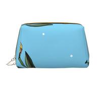 Bolsa de Aseo Bolsa de Maquillaje Bolsa de cosméticos Bolsa de Aseo de Viaje portátil con Cremallera,Tulipanes Amarillos Dibujados a Mano