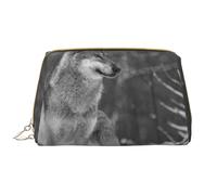 Bolsa de Aseo Bolsa de Maquillaje Bolsa de cosméticos Bolsa de Aseo de Viaje portátil con Cremallera,Lobo Salvaje Impreso