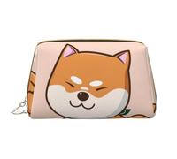 Bolsa de Aseo Bolsa de Maquillaje Bolsa de cosméticos Bolsa de Aseo de Viaje portátil con Cremallera,Lindo Shiba Inu Kawaii