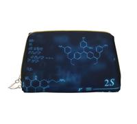 Bolsa de Aseo Bolsa de Maquillaje Bolsa de cosméticos Bolsa de Aseo de Viaje portátil con Cremallera,Fórmulas de química, física y matemáticas Brillantes