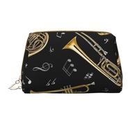 Bolsa de Aseo Bolsa de Maquillaje Bolsa de cosméticos Bolsa de Aseo de Viaje portátil con Cremallera,Impresión clásica de Instrumentos Musicales