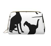 Bolsa de Aseo Bolsa de Maquillaje Bolsa de cosméticos Bolsa de Aseo de Viaje portátil con Cremallera,Perro Galgo Italiano