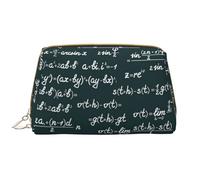 Bolsa de Aseo Bolsa de Maquillaje Bolsa de cosméticos Bolsa de Aseo de Viaje portátil con Cremallera,Patrón de fórmulas matemáticas escritas a Mano
