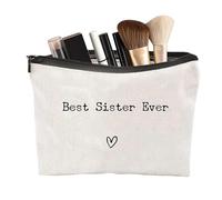 Bolsa De Aseo Bolsa De Viaje,Bolsa De Aseo Best Sister Ever,Best Sister Ever Large Organizer Regalos para hermanas - Bolso portátil de la higiene de los artículos de tocador del viaje, bolso cosmético