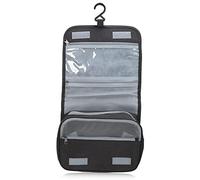 Bolsa de Aseo Colgante, Bolsa de cosméticos Impermeable con Gancho para Colgar, clasificación de Capa Intermedia de Rejilla de Gran Capacidad