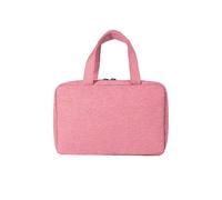 Bolsa de aseo colgante, organizador de cultura de viaje impermeable con gancho estable, bolsa de cosméticos compacta portátil para mujeres y hombres, bolsa de almacenamiento de baño, Rosa., Práctico y