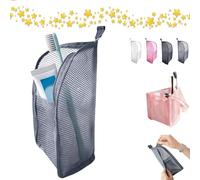 Bolsa de Aseo de pie, Organizador de cosméticos Impermeable Plegable for Colgar, Bolsa de Almacenamiento de Cepillo de Dientes de Gran Capacidad de EVA, for baño, Hotel, Dormitorio(Grey)