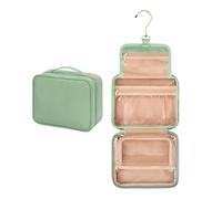 Bolsa De Aseo De Viaje, Bolsa De Aseo Colgable, Bolsa De Maquillaje Portátil, con 3 Compartimentos Espaciosos, Plegables Y Compactos, 23x10x19 Cm, para Artículos De Tocador