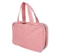 Bolsa de Aseo de Viaje, Bolsa de Maquillaje de Viaje, Bolsa de cosméticos de Viaje, Bolsa de cosméticos portátil con asa para Pasar la Noche, un Largo Viaje, Cuero de PU, (Rose)