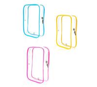 Bolsa de aseo de viaje con 3 cubos de embalaje, tamaño de cuarto de galón, aprobada por la TSA, bolsa líquida para vacaciones, aeropuerto, esenciales, viajes internacionales, imprescindibles para