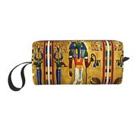 Bolsa de aseo de viaje con impresión de la serie Ancient Egypt Tribe, bolsa de maquillaje, bolsa de cosméticos multiusos con cremallera, Blanco, Talla única