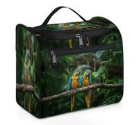 Bolsa de aseo de viaje tropical para mujeres, hombres, niños, niñas, niños, 11.2 L, bolsa de maquillaje grande, bolsa de aseo colgante, bolsa organizadora de artículos de tocador, color, Big,