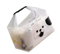 Bolsa de aseo impermeable a prueba de arena bolsa de cosméticos bolsa de viaje bolso de playa bolsa de baño para gimnasio piscina profesión gran capacidad para artículos de tocador, blanco, Increase