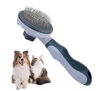 Bolsa de aseo para animales domésticos - 20,2 x 7,5 x 5,8 cm agujas de acero inoxidable + mango de ABS | Brush For Dogs Cats, reduce para el desprendimiento y alfombras, herramienta de