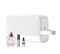Bolsa de aseo para gimnasio, bolsa de aseo para mujeres - Estudio de tocador de gimnasio impermeable | Puerta de ducha de gran capacidad con cremallera, accesorios de viaje, organizador, Luna Blanca