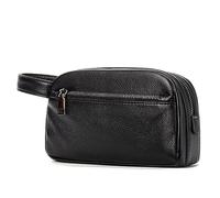 Bolsa De Aseo para Hombre, Kit De Afeitado De Viaje Grande para Baño, Bolsa De Viaje Cosmética para Accesorios De Artículos De Tocador (Negro)