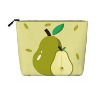 Bolsa de aseo y cosméticos unisex para mujer, diseño de pera de dibujos animados, bolsa de almacenamiento para el cuidado personal