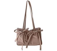 Bolsa de axilas de estilo coreano para mujeres y niñas, con lazos, hombro, compras, citas, viajes, gran capacidad, axilas, arcos, axilas, hombro de nailon, a, One Size