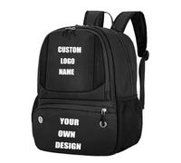 Bolsa De Baloncesto Deportiva con Logotipo Personalizado Mochila De Entrenamiento De Fútbol Bolsa De Almacenamiento De Voleibol Patrón Texto Números Impresos Color2,15 Inches