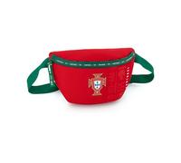 Bolsa de banana - Bolsa oficial de federación portuguesa de fútbol de poliéster rojo con cinturón ajustable - 15 x 23 x 8 cm, rojo, talla única, Casual