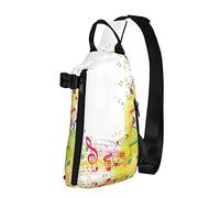 Bolsa de Bandolera con diseño de música Abstracta, Granero de Madera, Campo, Diagonal, Bandolera, Bandolera, Bandolera, para Mujeres, Hombres, Viajes, Senderismo, Mochila